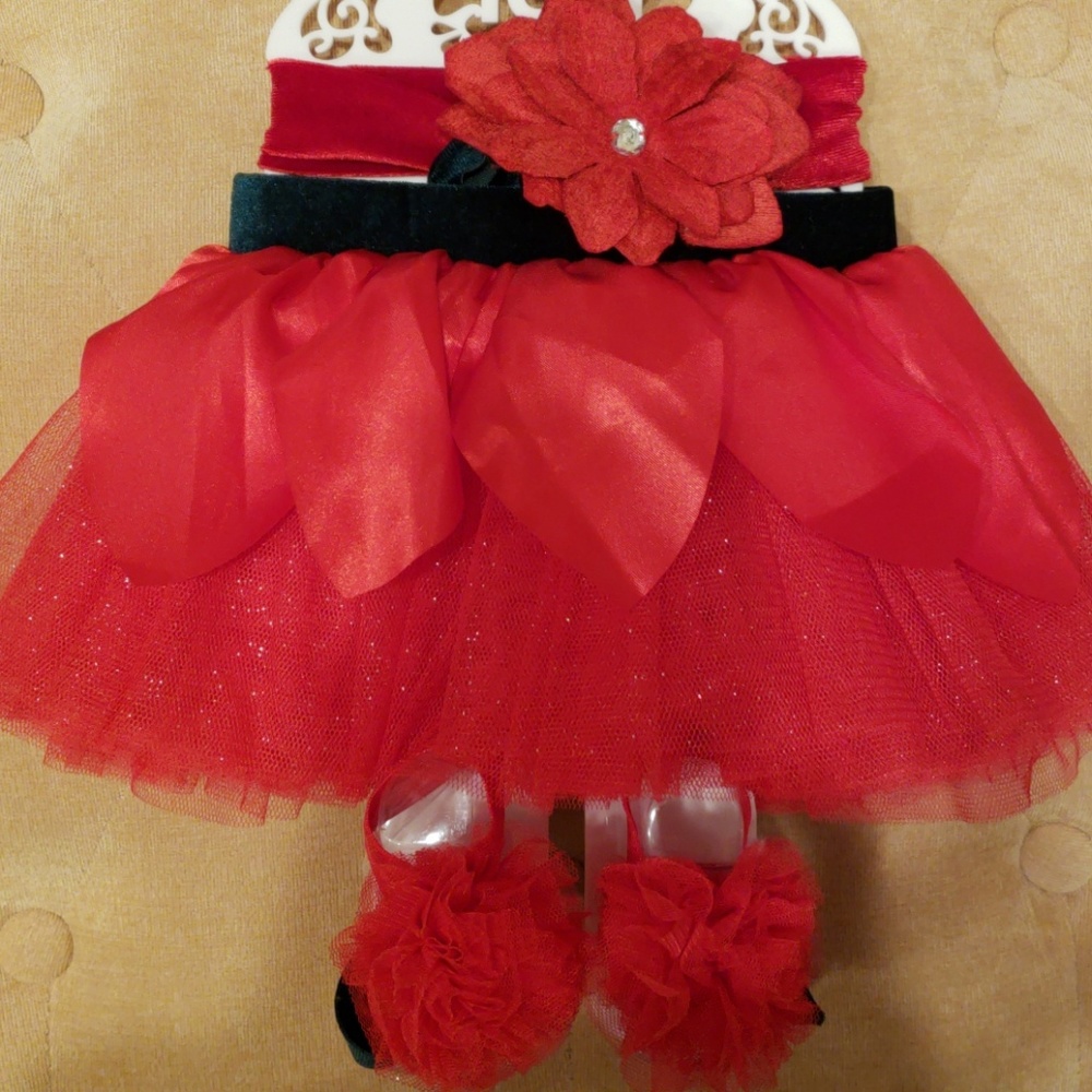 NWT Toby 0-12 mos 3pc tulle tutu set